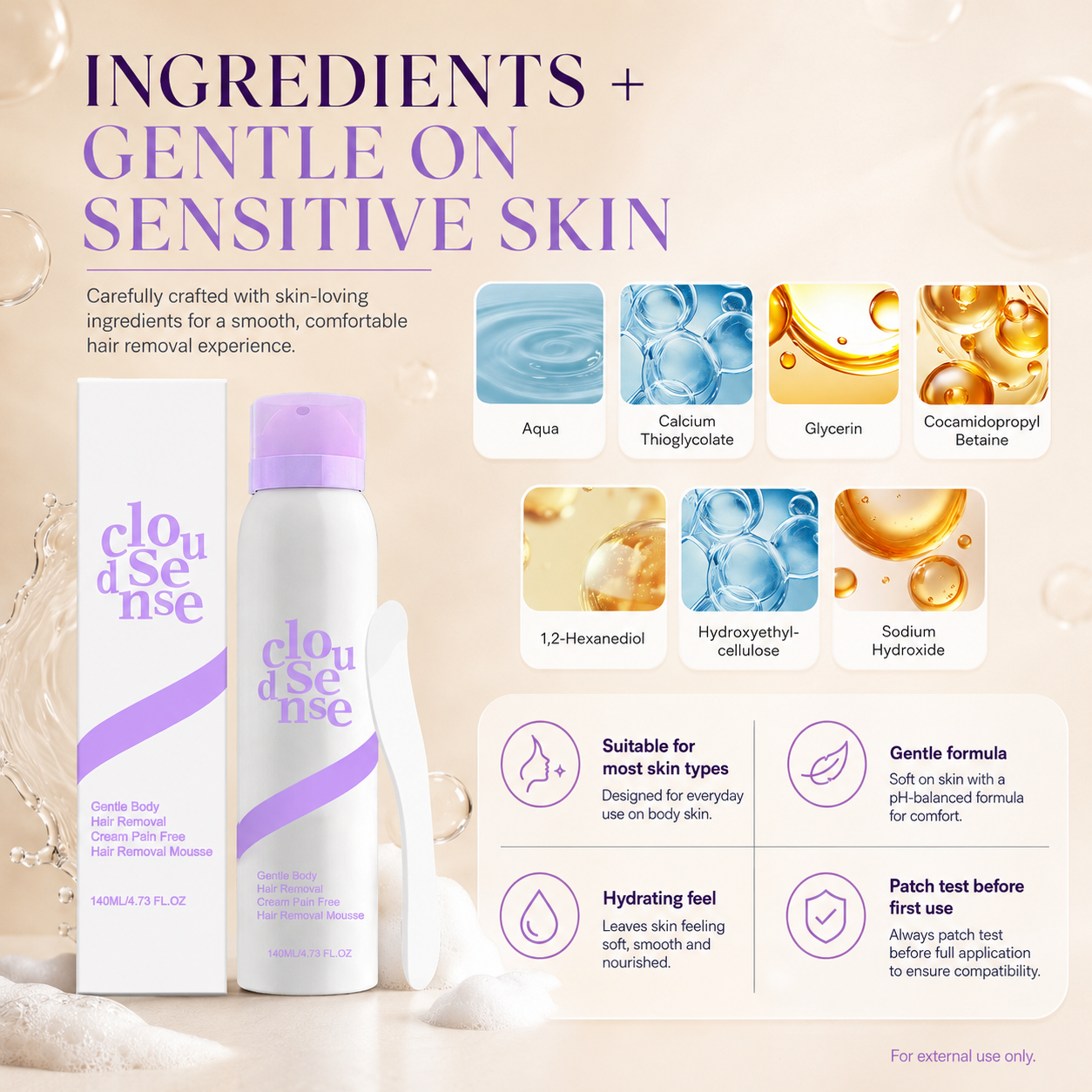 Gentle Hair Removal Mousse