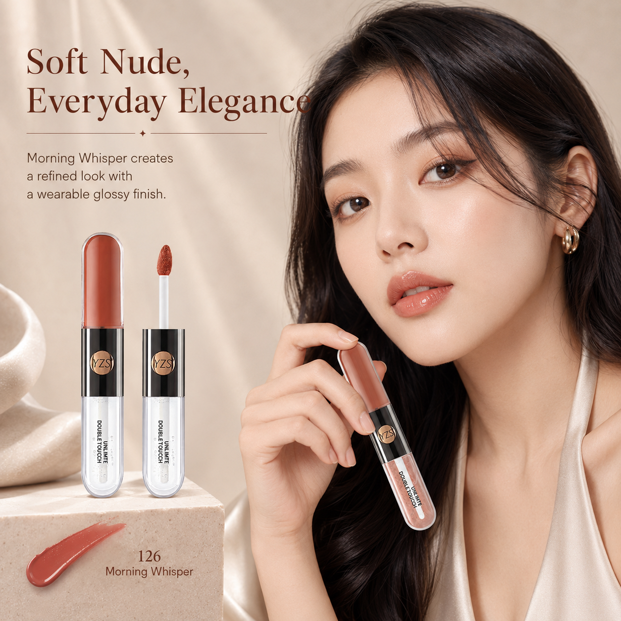 Double Touch Lip Glaze | Matte to Glass