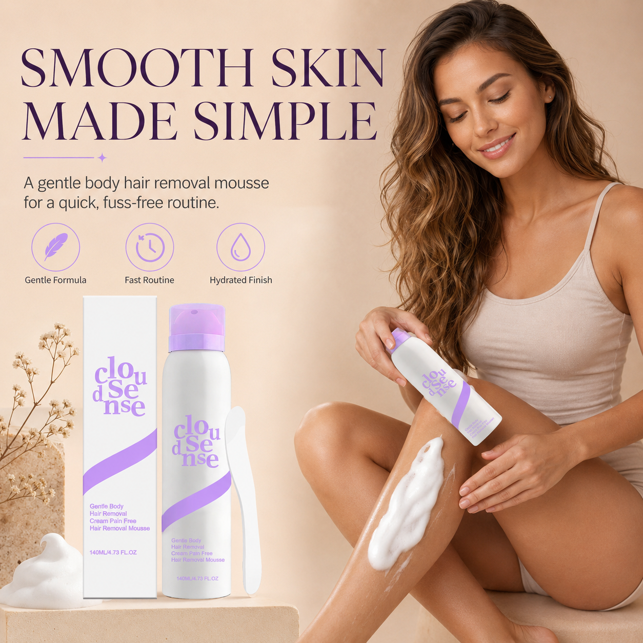 Gentle Hair Removal Mousse