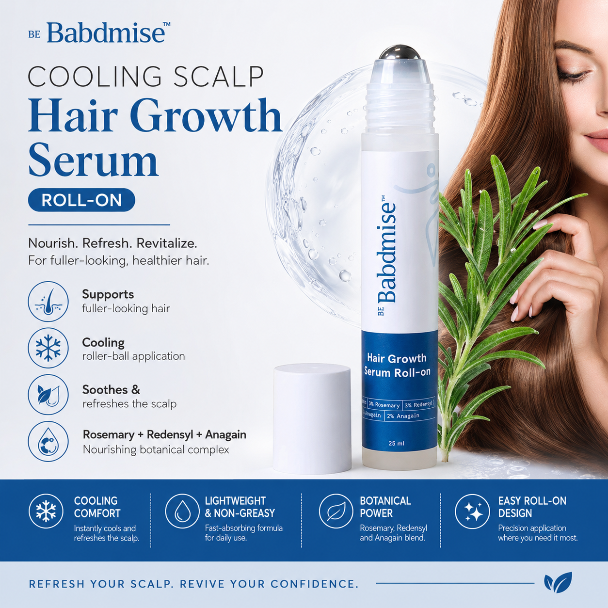 Rosemary Hair Growth Rollerball Serum