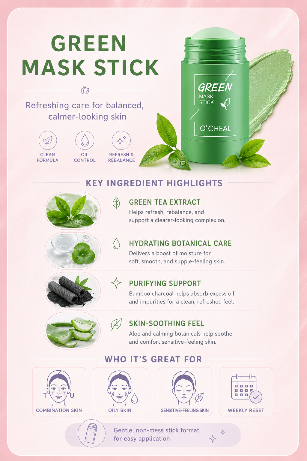 Pore-Cleansing Clay Mask Stick — Swipe On, Glow Up